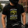 Freedom Riders Motorcycle Moto Summer Cotton T-shirt Short Sleeved Casual Basic TShirt