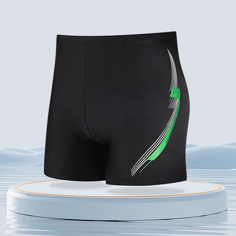 2024 Men's Quick-Dry Anti-Embarrassment Swimsuit: Fashionable, Breathable, Professional Flat-Angle Trunks