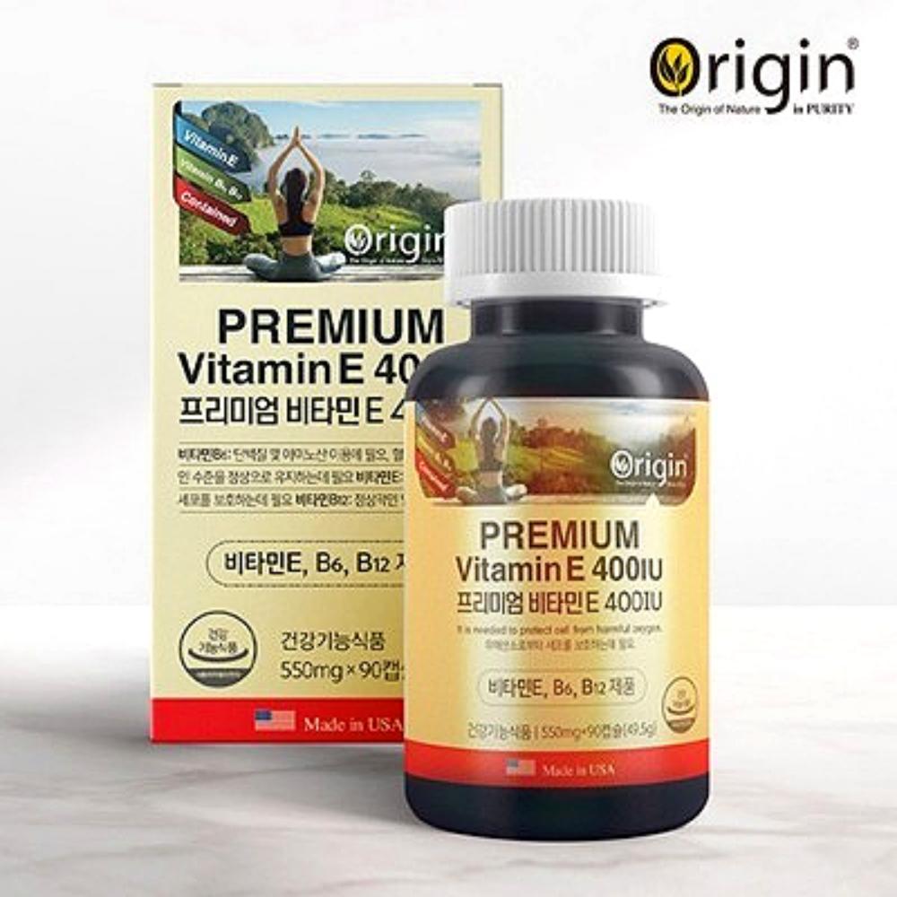 Origin Premium Vitamin E 400IU 1 Pcs 90 Tablets