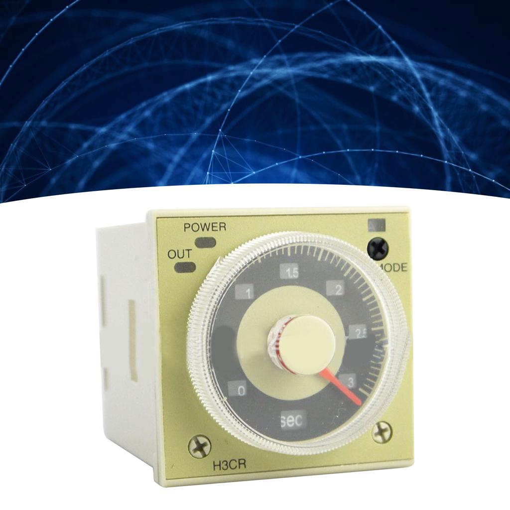 Zeitrelais Knopfbedienung Verzögerungs-Zeitrelais für automatische Steuerschaltung AC100‑240V H3CR A8