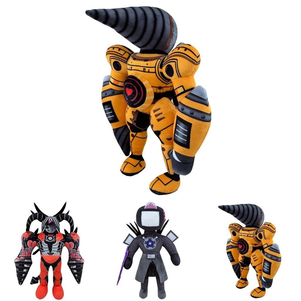 Skibidi Toilet Plush Soft Stuffed Toy For Kids And Adults Red Bull Demon Design