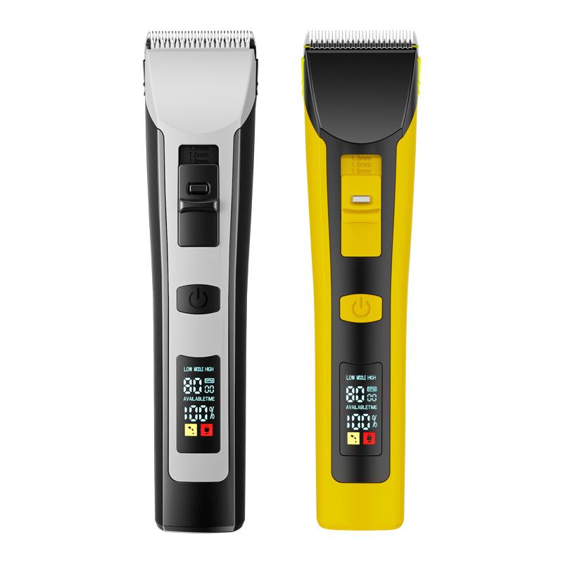 New Hair Clipper Hair Salon Special Electric Clipper Adjustment Block Razor Rechargeable Digital Display Household Electric Hair Clipper