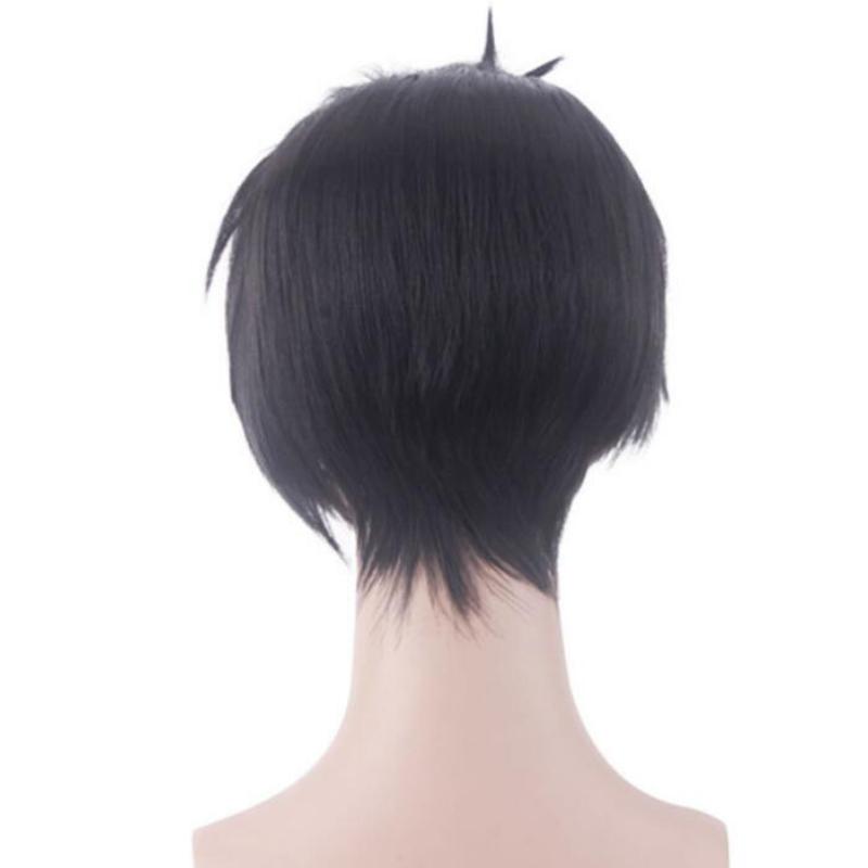 30CM Short Wig Cosplay Demon Slayer Kimetsu No Yaiba Gyoumei Himejima Kyoumei Costume Heat Resistant Synthetic Hair Men Wigs