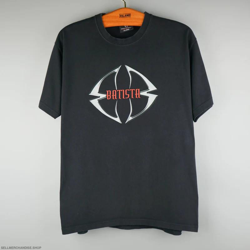 Винтажная футболка Batista WWE 2000 года, унисекс XL