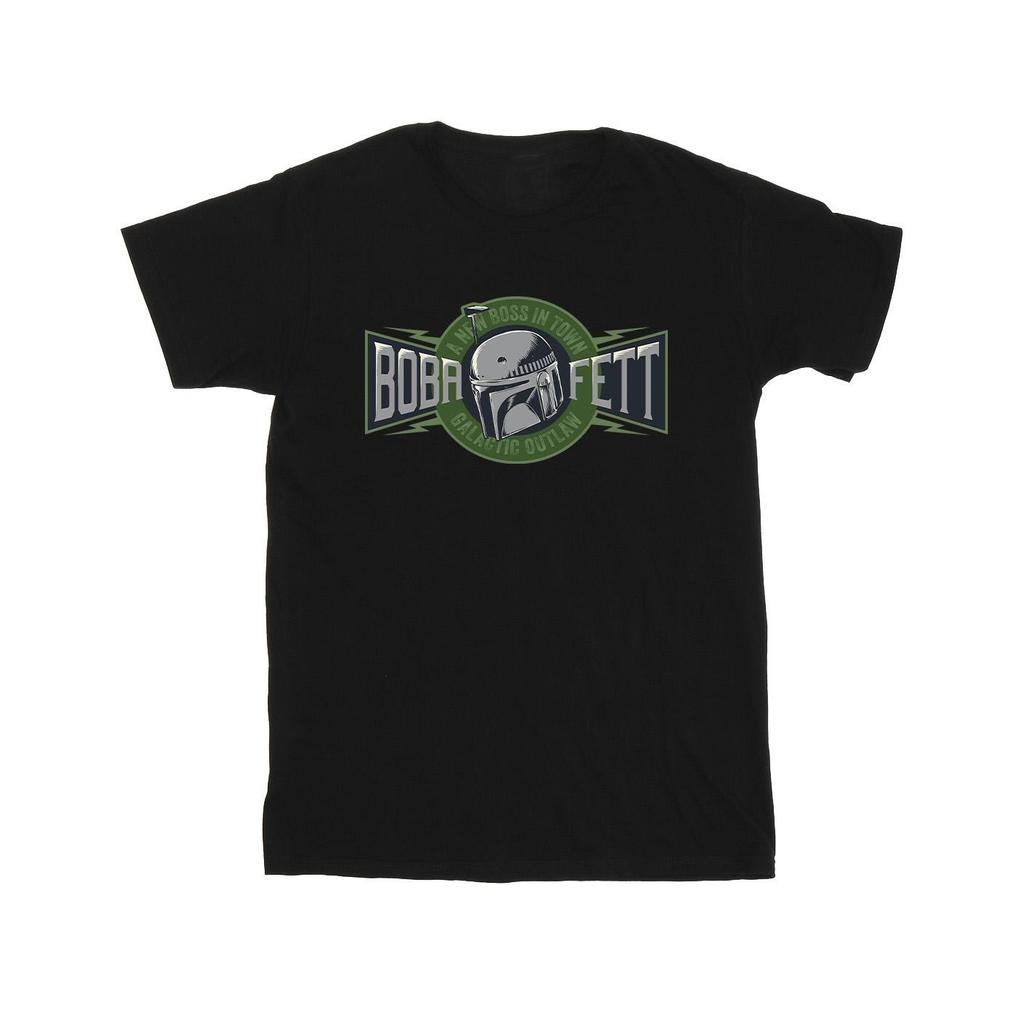Star Wars: The Book Of Boba Fett Mens New Outlaw Boss T-Shirt