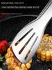 A Stainless Steel Kitchen Cooking Tongs, Anti-Scalding Silicone Food Tongs, Plate Tongs, Medium, Large, Suitable for Dishwashers