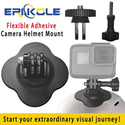 Action Camera Flexible Adaptive Fixed Base for Insta360 X4 Gopro Hero DJI Osmo Action Accessories Motorcycle Helmet Base Mounts