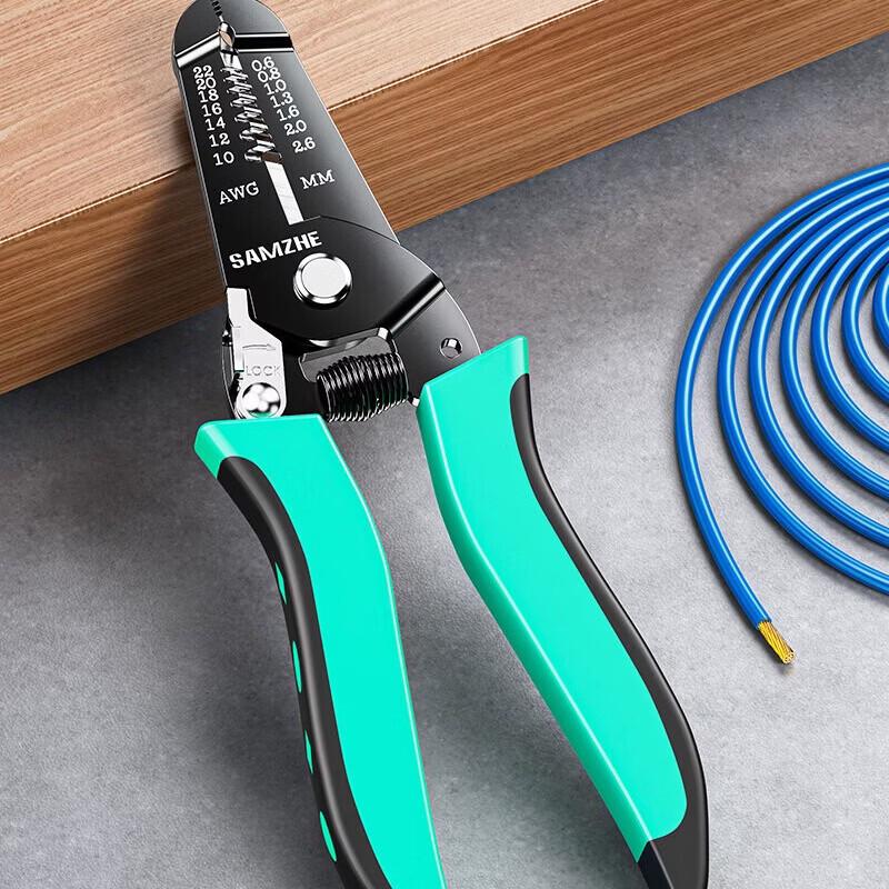 SAMZHE 7-inch Multi-function Wire Stripping Pliers