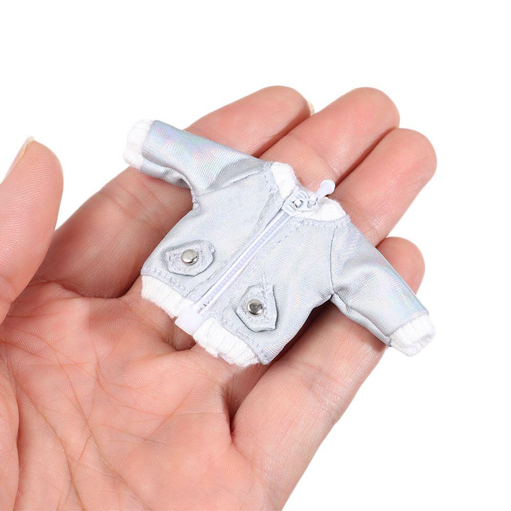 Cool 1/12 Dolls Kids Gift Toys Hoodies Doll Jeans PU Leather Jackets Fashion Ripped Pants