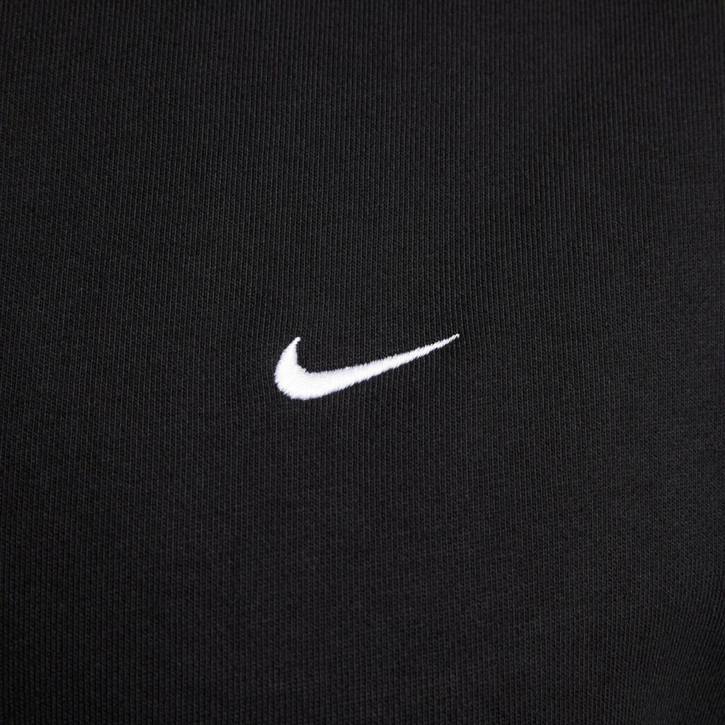 Nike Solo Swoosh Fleece Crew, Mens Black Sweatshirt