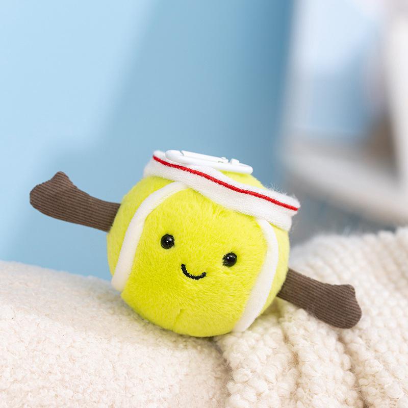 Bambola di peluche sportiva transfrontaliera: Pallacanestro, Baseball, Tennis, Badminton, Piccolo Ciondolo Regalo