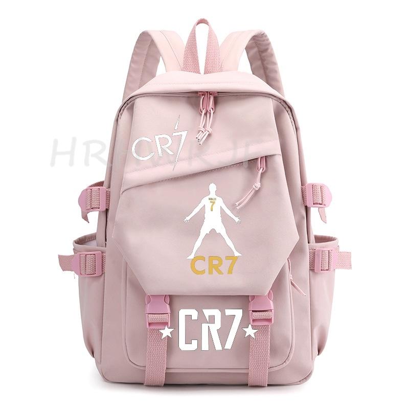 Ins Sports CR7 Backpacks Sports Casual Multi-pocket Capacity Teens Laptop School Bags Lightweight Women Men Travel Mochilas