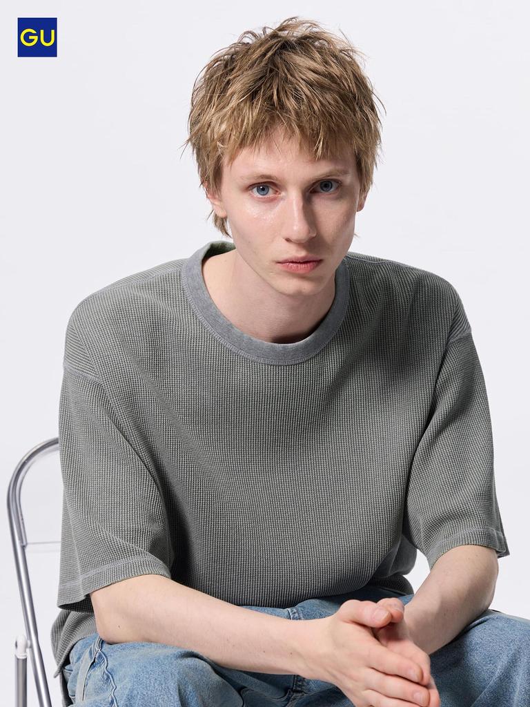 Uniqlo Gu Wash Waffle Box City Shirt  Part 5 