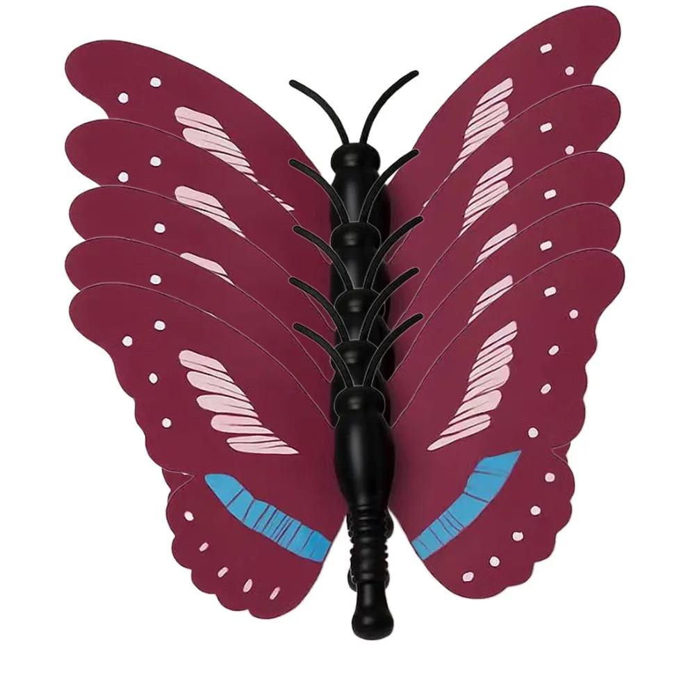 

Switchable Butterfly Pattern Cat Teasing Stick Interactive Removable Handle Automatic Cat Teaser 360° Swivel