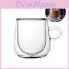 Double Walled Glass Mug Heat Resistant Tea Coffee Cup