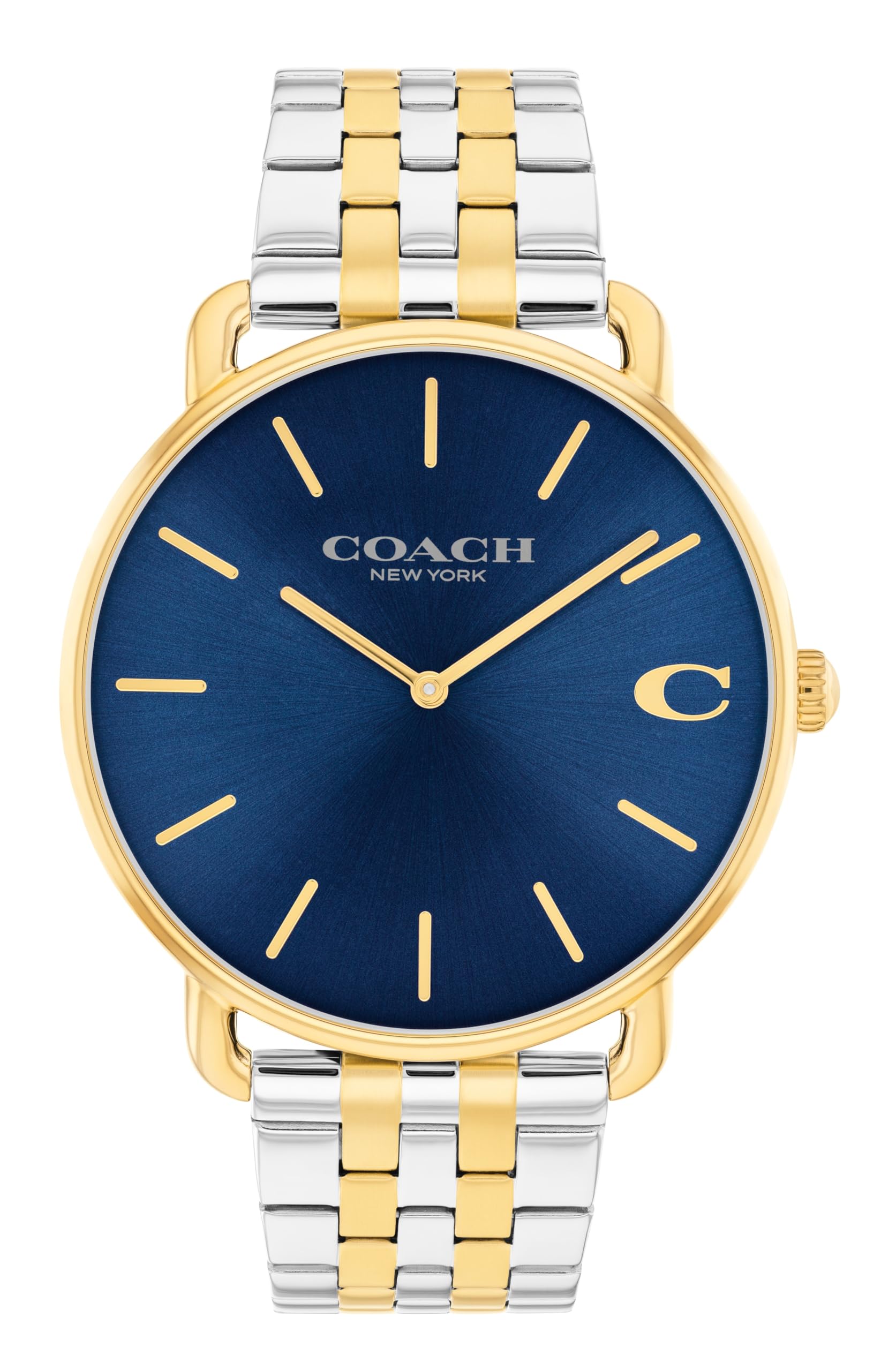 Watch ELLIOT Navy Dial Stainless Steel Bracelet 14602748 [Coach][Authorized Import] Men s