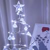 Fipiifly LED Tabletop Christmas Tabletop Tabletop Tree with Stylish Nordic Diamond Christmas Lights for Indoor Everyday Battery Holiday Cute and