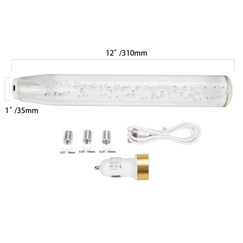 ABS Car Manual Trans Gear Shift Shifter Knob Universal RGB Shift Knob Stick with Light