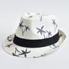 Men Straw Hat Fashion Prints Beach Travel Sun Visors Cap Summer Cool Fedora Hat