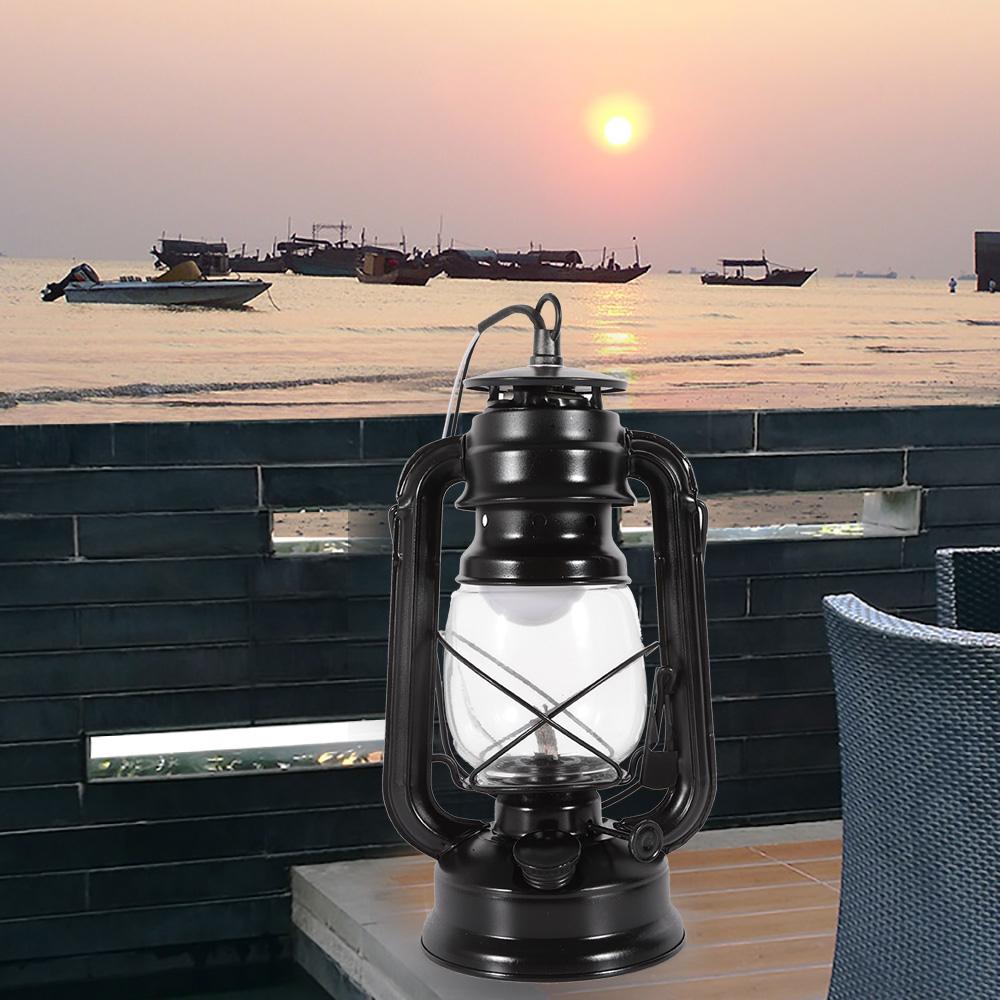 Bymaocar 220V Black Retro Vintage Rustic Lantern Lamp Wall Sconce,Indoor Outdoor Lighting Fixture with E27 LED Bulb Fit 5m² Area