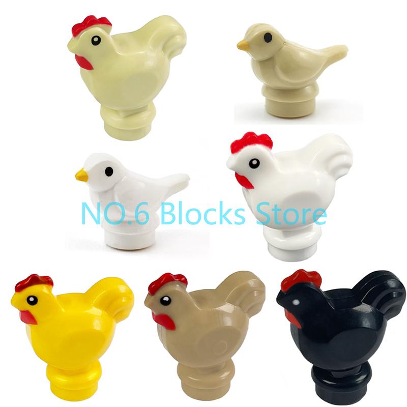 MOC Animal Building Blocks Sheep Dog Wolf Dolphin Pig Whale Elephant Educational Small Particle Zoo Scene Gift DIY Brick Toy S15