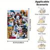 Cartoon Dogs Print Flannel Throw Blanket - Reversible All-Season Soft Polyester, Ideal Gift