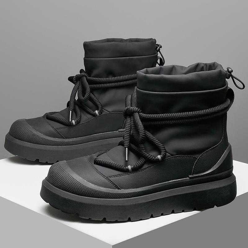 Winter Velvet Thickened Men's and Women's Versatile Warm Cotton Thick-soled Cold-proof Functional Wind Tooling Snow Boots