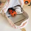 3 Pcs/Set Fashion Large Capacity Bow Backpack Nylon Bow Print School Bag Adjustable Strap Student Backpack