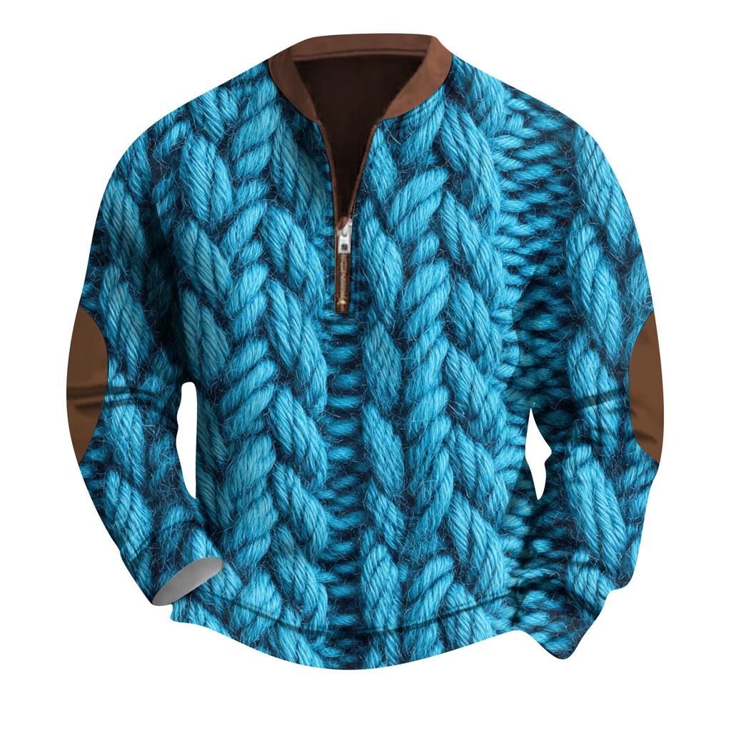 Lässiges Retro-Sweatshirt mit Farbverlauf für Herren