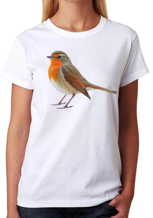 Robin Bird Ladies T-Shirt L