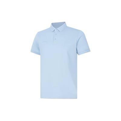 Solid Color Moisture Wicking Quick Dry Sports Polo Shirt Men Tops Sky-Blue APLU195-3