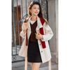MokaNa Women's Petite British Retro Long-Sleeve Trench Coat MKNJD3884