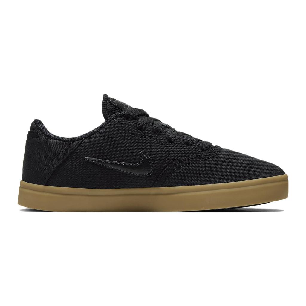Nike Check Canvas SB GS Black Gum Kids Sneakers Gum-Light-Brown 905373-006