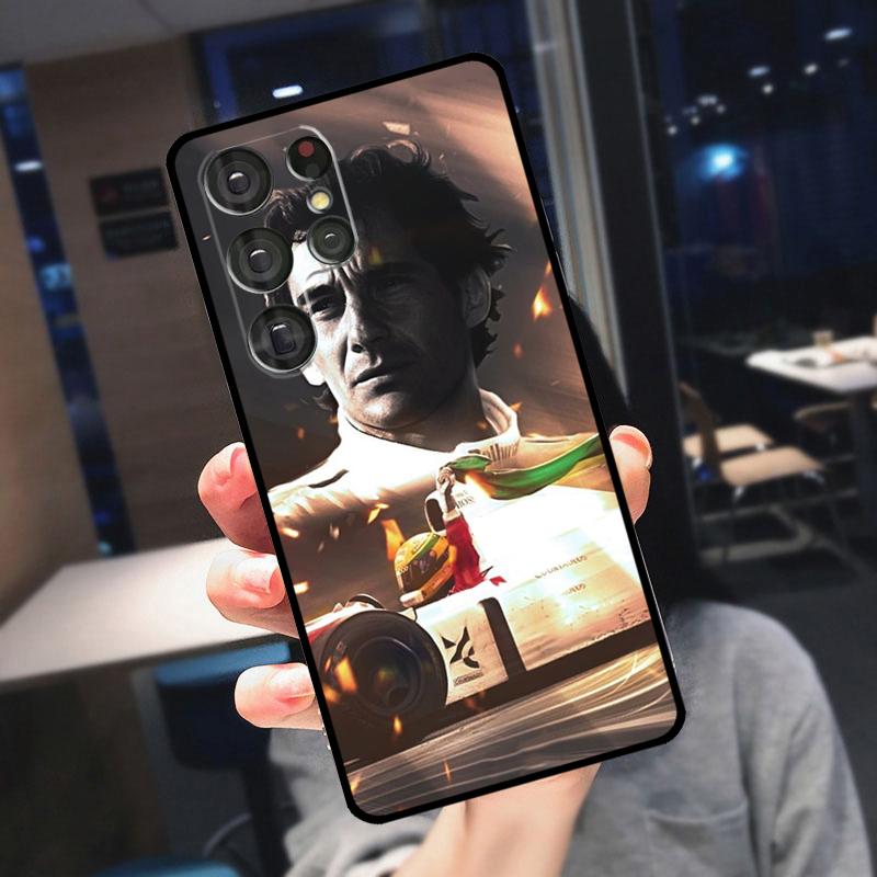 Ayrton Senna Cover For Samsung Galaxy S25 Ultra S23 S21 S22 S20 S24 Ultra S9 S10 Plus S24 FE Phone Case