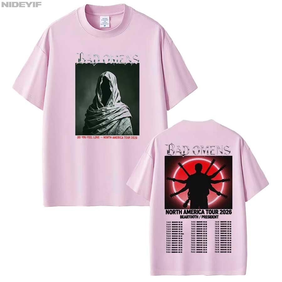 

Bad OUnisexs Band Do You Feel Love 2026 Tour T shirt for Unisex Women Hiphop Streetwear Oversized Tops 100 Cotton TShirt BO2 4XL