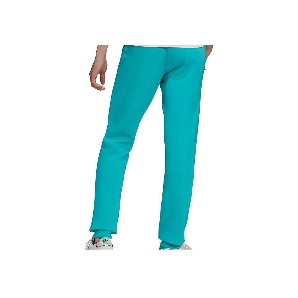 Adidas Loose Fit Logo Print Straight Leg Knit Sports Pants Men Bottoms Blue HG3905