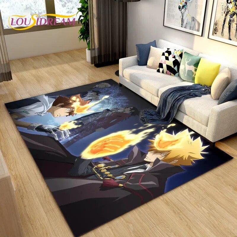 Teachers Hitman Reborn Anime Area Rug Large,Carpet Rug for Living Room Bedroom Sofa Doormat Decoration,kids Non-slip Floor Mat