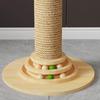 Er Yan Tall Cat Tree with Scratching Post & Play Ball