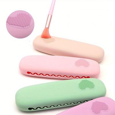 Portable Beauty Bag for Outdoor Travel Silicone Makeup Bag Eyebrow Pencil Storage Bag