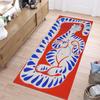 2D Printing Cute Tiger Pattern Carpet Holiday Decoration Non Slip Door Pads Suitable for Living Room Area Decortion Flormat