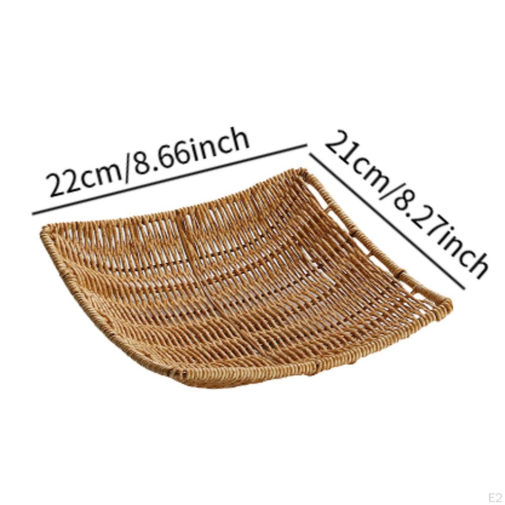 Bread Fruit Display Basket Coffee Bar Storage Food Serving for Living Room