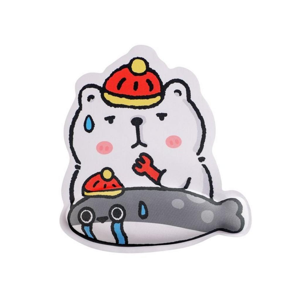 Capybara Printed Mouse Wrist Support Pad Soft Keyboard Pad Cartoon Mouse Pad  Computer Accessories