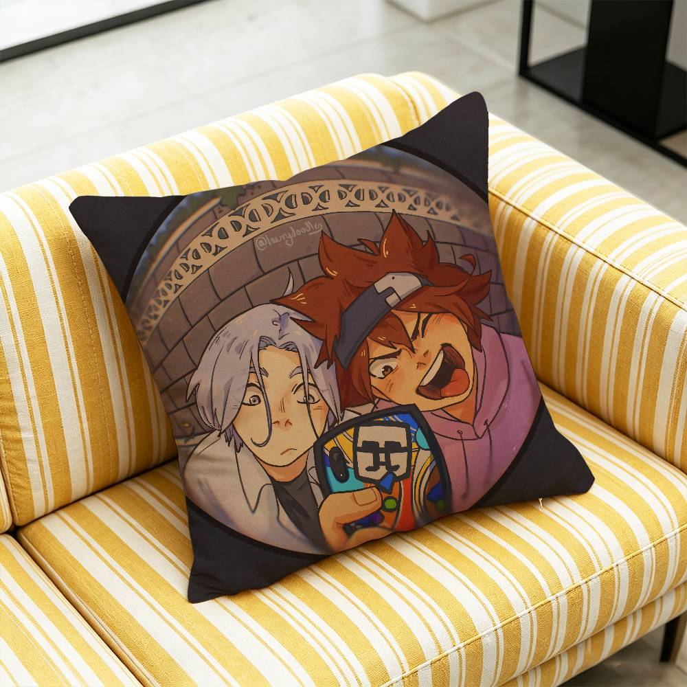 For SK8 The Infinity Reki Langa Snow Throw Pillow Cover Case Custom Decorative Pillowcase Accent Cushion Covers DIY Gift
