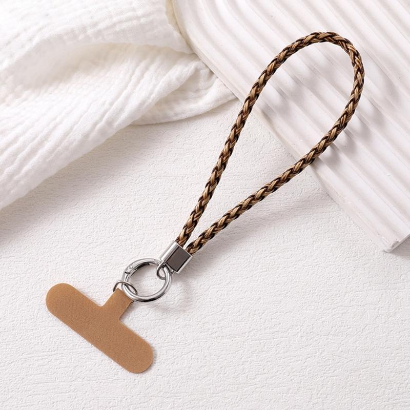 Leather Hand Wrist Strap Lanyard Phone Lanyard with Tether Tabs Lanyard Strap for Most Mobile Phone Anti Lost Strap