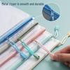 Thickened Waterproof Transparent A4 Mesh Document Bag - Handheld Exam & Office File Bag