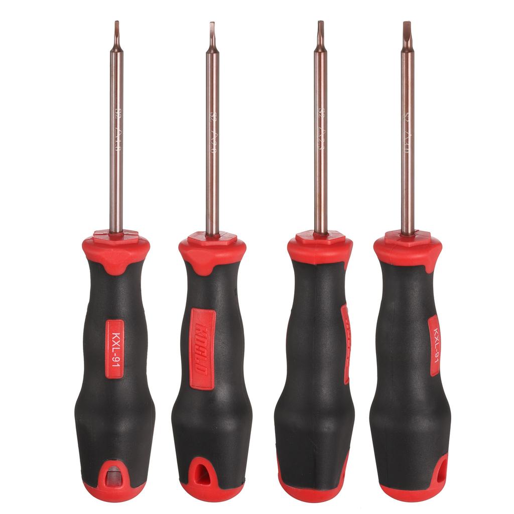 4pcs Y3/Y4/Y5/Y6 U1.7-2.6 Y Tip U-Type Triangle Screwdriver Magnetic Tip Screwdrivers S2 Alloy Steel DIY Repairing Hand Tools