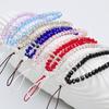 New s Colorful Crystal Phone Hanging Rope Creative Universal Phone Chain Wrist Strap Rope Bead Pendant Phone Lanyards