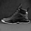 Herren High Top Sneaker Dicke Sohlen Mode Leder Freizeit Board Schuhe Unsichtbare Innere Höhenerhöhung Rutschfeste Sportschuhe