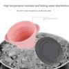 Outdoor Use Travel Silicone Foldable Bowl Travel Portable Retractable Instant Noodle Bowl Childrens Outdoor Use Picnic Lunch Box with Lid