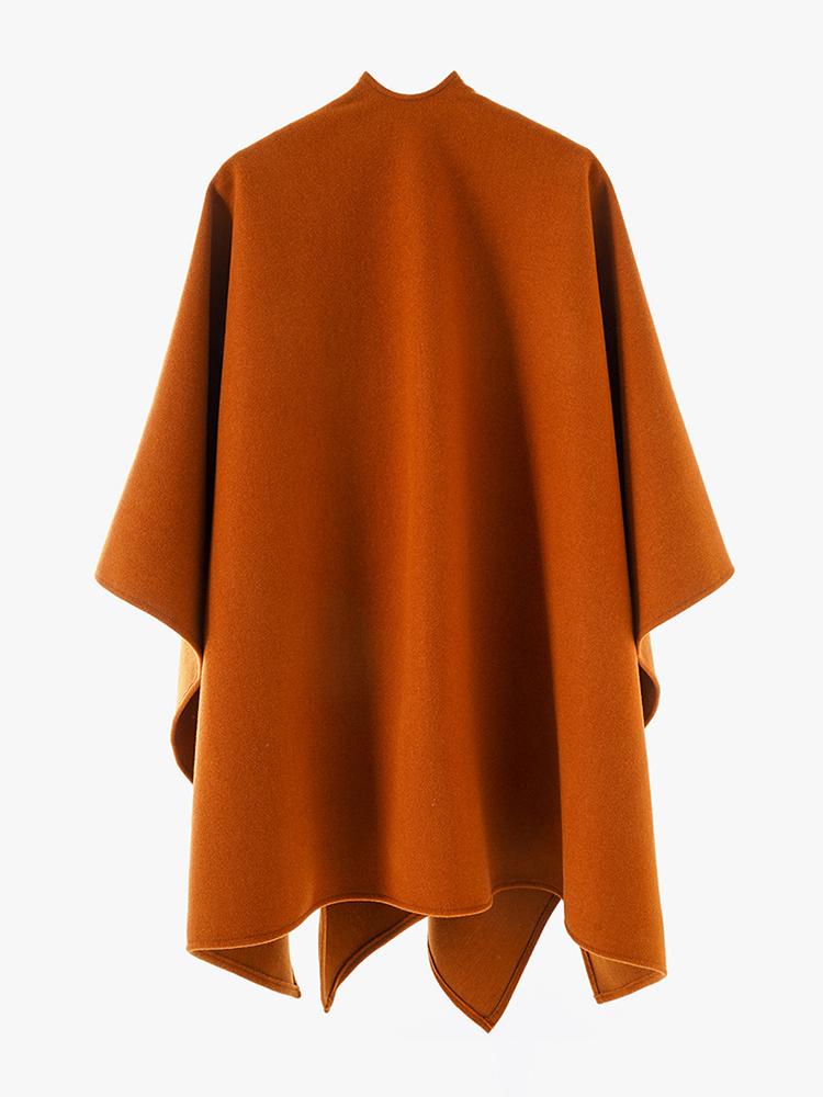 Elegante Signora Semplice Lana Donna Sciarpa Liscia Poncho Invernale Caldo Donna Mantello Per Donna Pashmina Spesso Coperta Sciarpa Cappotto Moda Nuovo